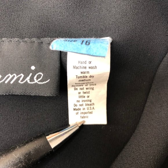 Jamie Sheer Chiffon Long Sleeve Pleated Dress CIKS - Picture 4 of 6